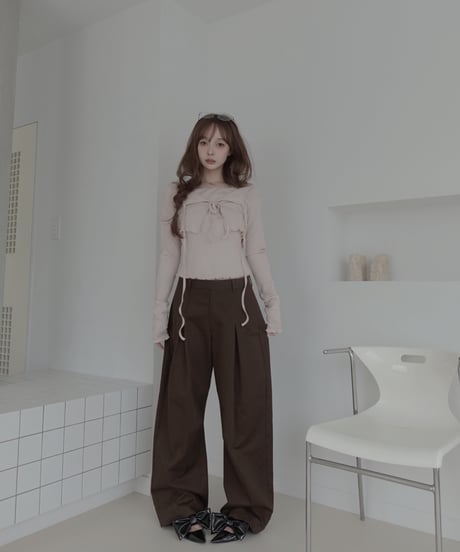 リボントップ&カーディガンセット / Ribbon Top & Cardigan Set