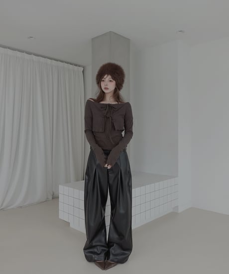 リボントップ&カーディガンセット / Ribbon Top & Cardigan Set