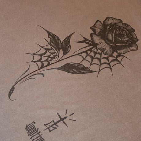 GOODTIMES ORIGINALS: ROSE Tシャツ　ビンテージグレー/ブラック