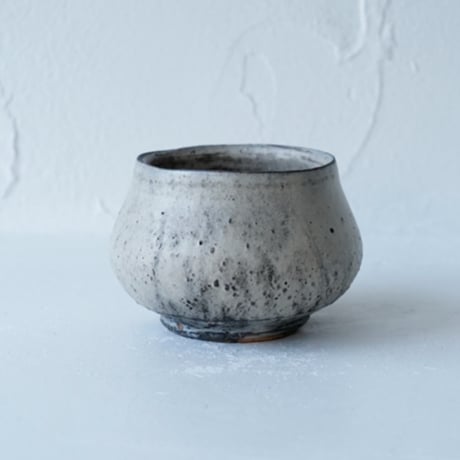 馬場勝文　3-E　荒土（粉引）　しおげ茶碗  　大