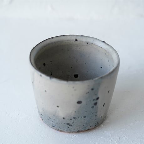 馬場勝文　9-G　荒土（粉引）　切立カップ