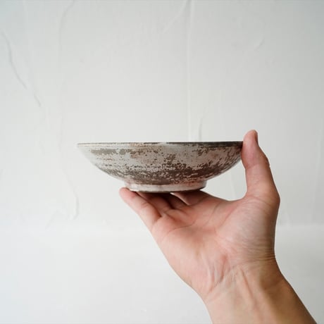 NO.58-B　芳賀稔　剝白6寸鉢