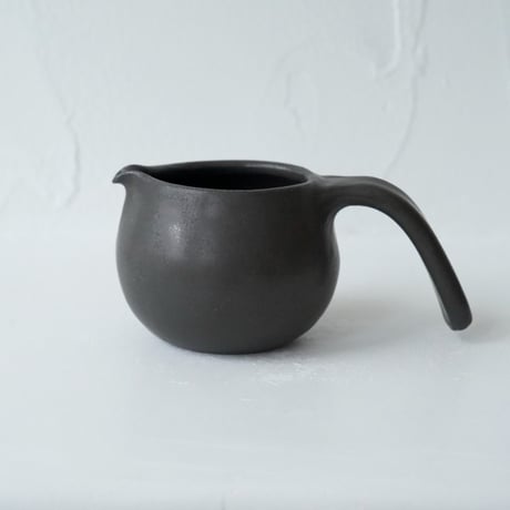 馬場勝文　45　黒釉　コーヒードリッパー　ピッチャー単品