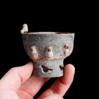 梅本尋司　U22-4　出土釉杯　抜け雀