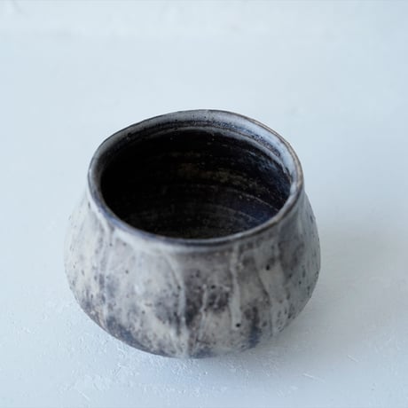 馬場勝文　3-A　荒土（粉引）　しおげ茶碗  　大