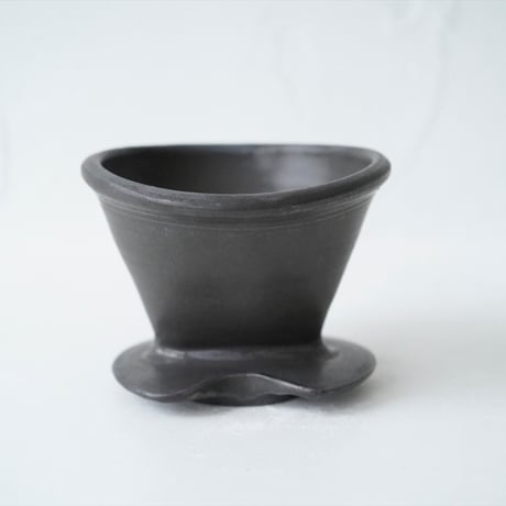 馬場勝文　46　黒釉　コーヒードリッパー　ドリッパー単品