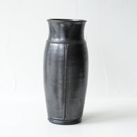 濱中史朗　49　花器　オイルレザー