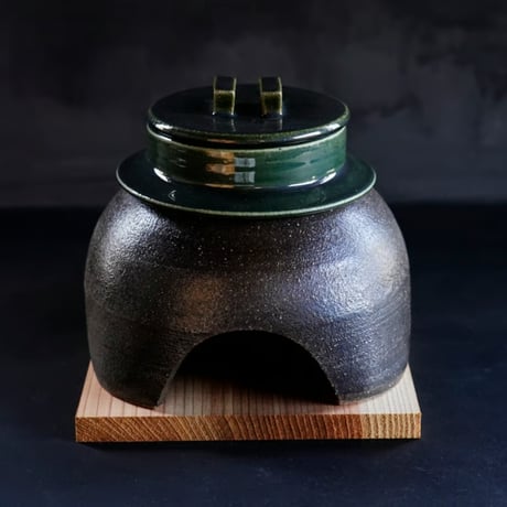 NO.3　大杉康伸　かまどはん（1合炊き）　緑・黒