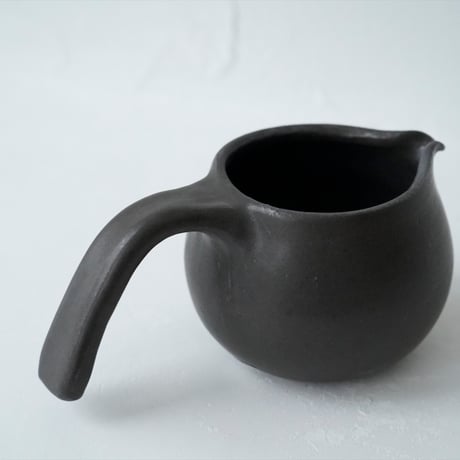 馬場勝文　45　黒釉　コーヒードリッパー　ピッチャー単品