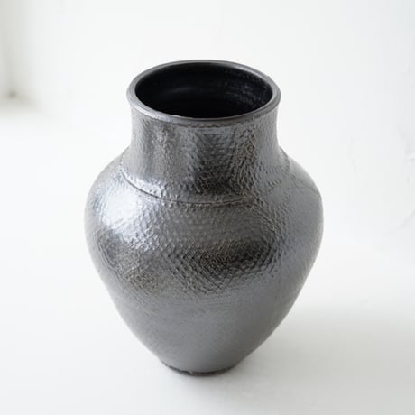 濱中史朗　50　花器　オイルレザーレース