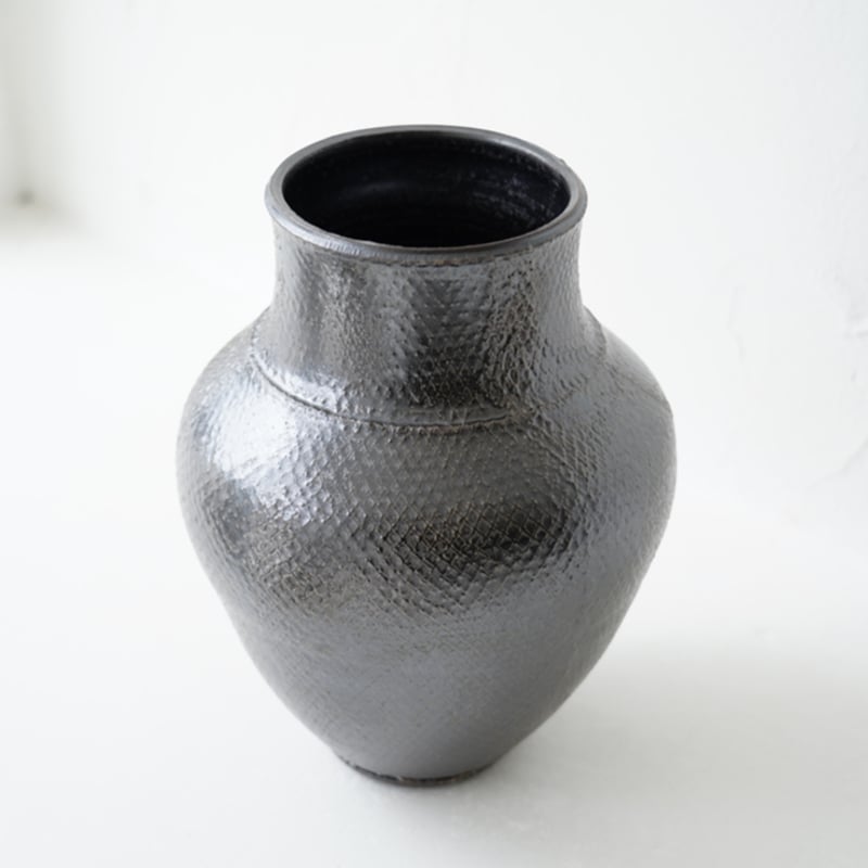 濱中史朗 50 花器 オイルレザーレース | JIBITA