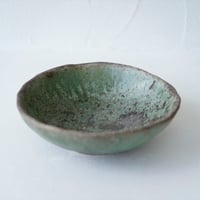 NO.9　芳賀稔　埋め焼き緑碗玉づくり6寸鉢