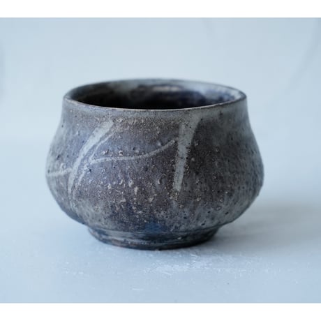 馬場勝文　3-C　荒土（粉引）　しおげ茶碗  　大