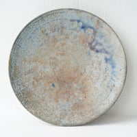 NO.16-B　芳賀稔　埋め焼き青8寸浅鉢