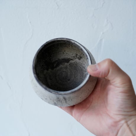 馬場勝文　3-D　荒土（粉引）　しおげ茶碗  　大