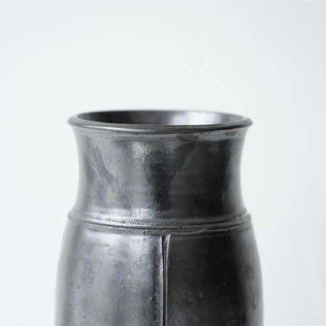 濱中史朗　49　花器　オイルレザー
