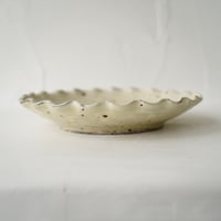 梅本尋司　U70-2　粉青フリル7寸皿