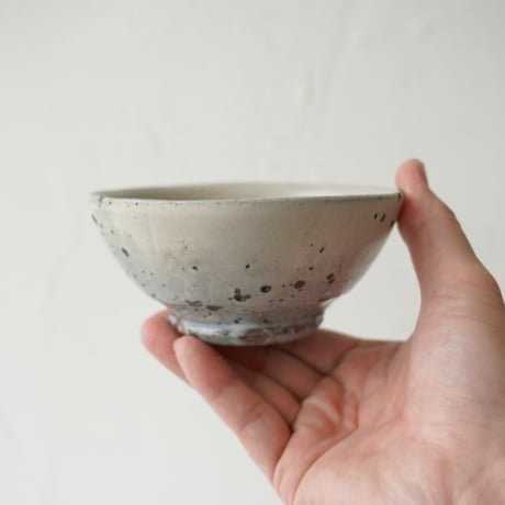 馬場勝文　13-C　荒土（粉引）ごはん茶碗　小