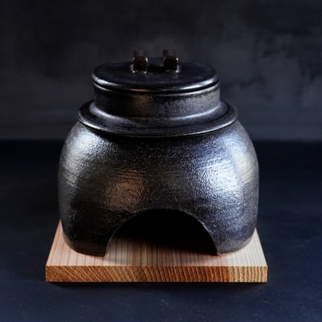 NO.2　大杉康伸　かまどはん（1合炊き）　黒マット・黒