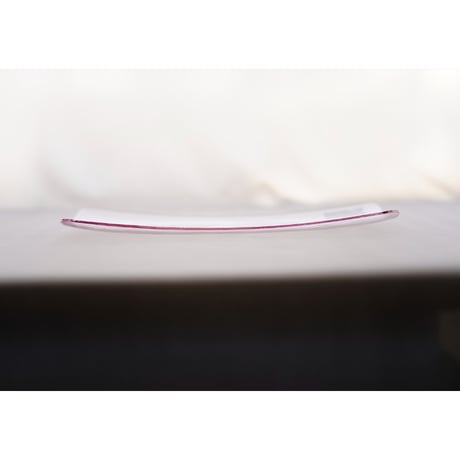 菊地大護　13. 皿　Sheet glass　個体差あり