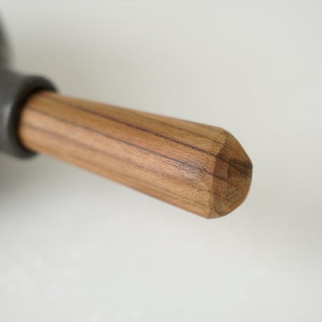 馬場勝文　140-B　黒釉　煎茶急須