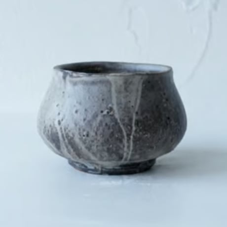 馬場勝文　3-B　荒土（粉引）　しおげ茶碗  　大