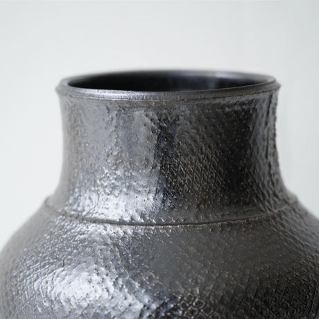 濱中史朗　50　花器　オイルレザーレース