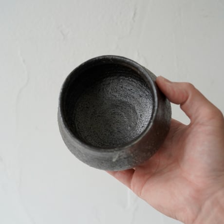 馬場勝文　4-B　荒土　しおげ茶碗  　大
