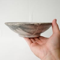 NO.30-C　芳賀稔　埋め焼き白7寸リム鉢