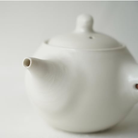 馬場勝文　120-A　白磁マット　煎茶急須