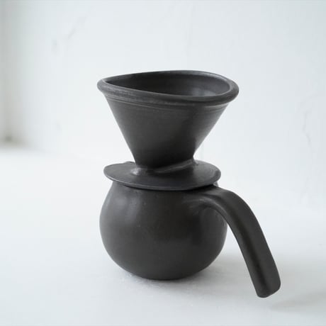 馬場勝文　46　黒釉　コーヒードリッパー　ドリッパー単品