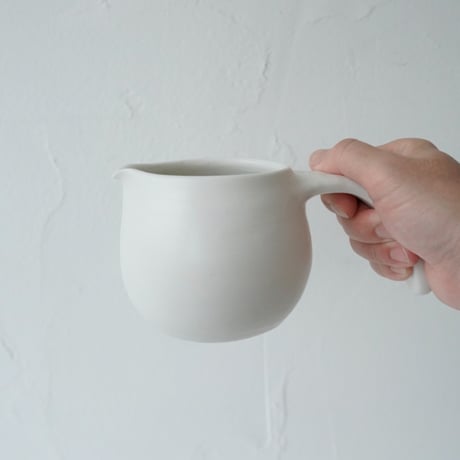 馬場勝文　103　白磁マット　コーヒードリッパー　ピッチャー単品