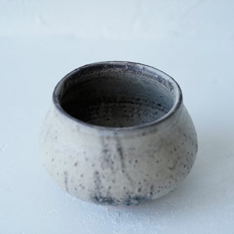 馬場勝文　3-D　荒土（粉引）　しおげ茶碗  　大