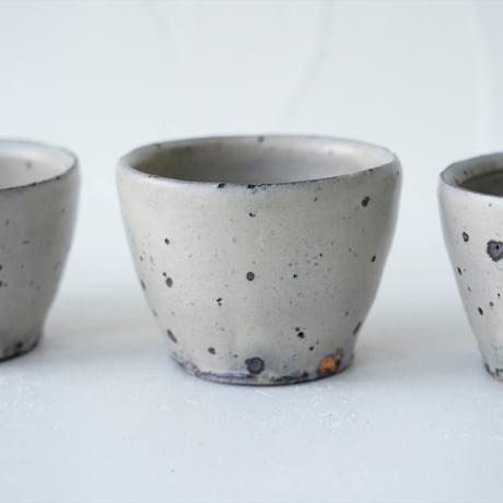 馬場勝文　8　荒土（粉引）　フリーカップ 　※個体差あり