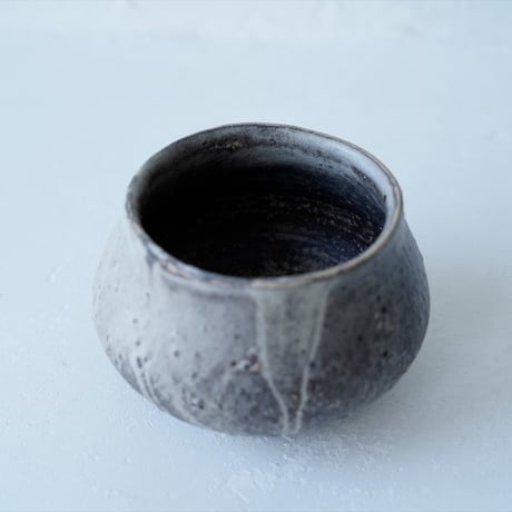 馬場勝文　3-B　荒土（粉引）　しおげ茶碗  　大