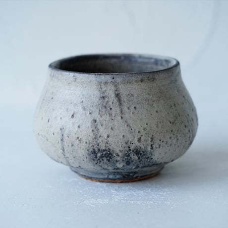 馬場勝文　3-D　荒土（粉引）　しおげ茶碗  　大