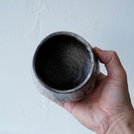 馬場勝文　3-A　荒土（粉引）　しおげ茶碗  　大