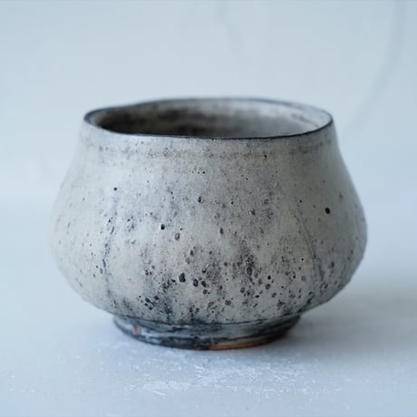 馬場勝文　3-E　荒土（粉引）　しおげ茶碗  　大