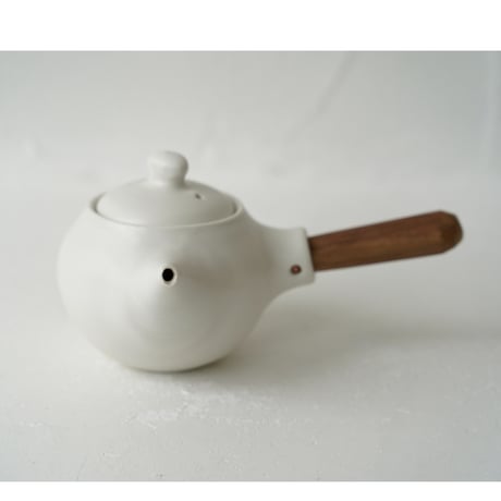 馬場勝文　120-A　白磁マット　煎茶急須