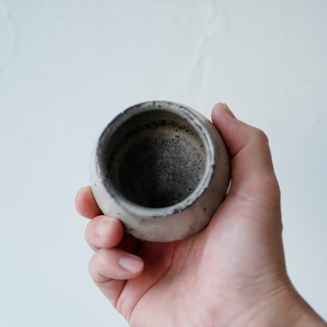馬場勝文　2-D　荒土（粉引）　しおげ小湯呑