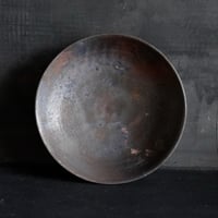 NO.46-C　   芳賀稔　埋め焼き黒６寸鉢