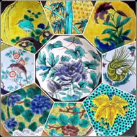 限定少数（お試し用）SALE品10セット/古九谷豆皿用9絵柄（各種2枚入）
