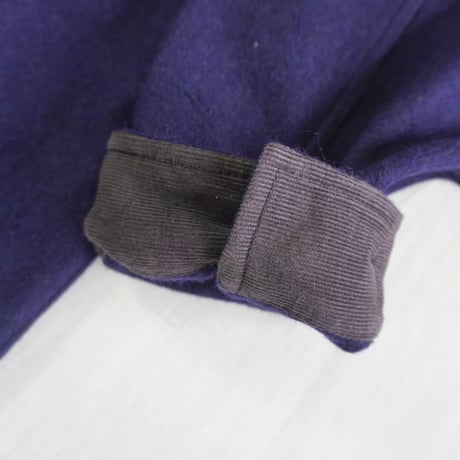 ＊ユニセックス＊ SLOWHANDS × Rabbit Hutch -スローハンズ- Rabbit Hutch別注 STORE COAT / COVERALL ウールメルトン／ネイビー