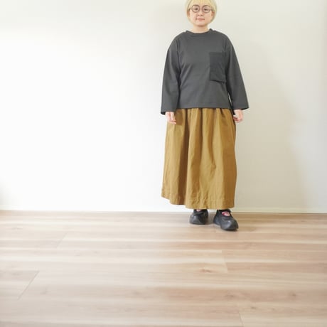 レディース＊ASCOT by yim-アスコット バイ イム-ミリタリーポケット 切り替えプルオーバー