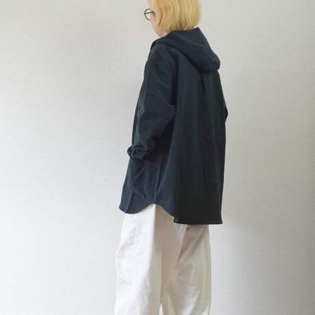 レディース＊ASCOT by yim-アスコット バイ イム-コットンリネン フーデッドシャツジャケット