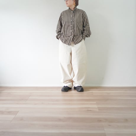 ２色＊レディース＊TIGRE BROCANTE-ティグルブロカンテ-オンブレチェック Lil Frill ロングスリーブシャツ