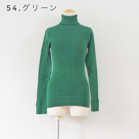 ＊7色・レディース＊DAYS Basic-デイズ ベーシック- ランダムテレコタートルネック