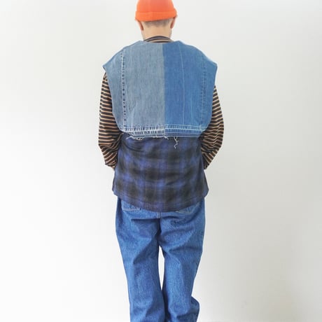 ユニセックス＊masterkeyt-マスターキー-CLOAK-VEST / #BLU