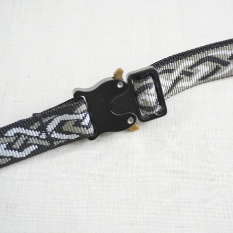 ＊ユニセックス＊Bison Designs -バイソンデザインズ- LINX Nylon Web Belt 19mm/ブラックホーン