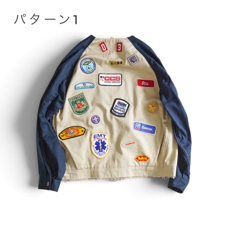 ＊ユニセックス＊masterkey-マスターキー- MK27A-O-06-1 STIR-PATCH-JK パッチ付きノーカラージャケット